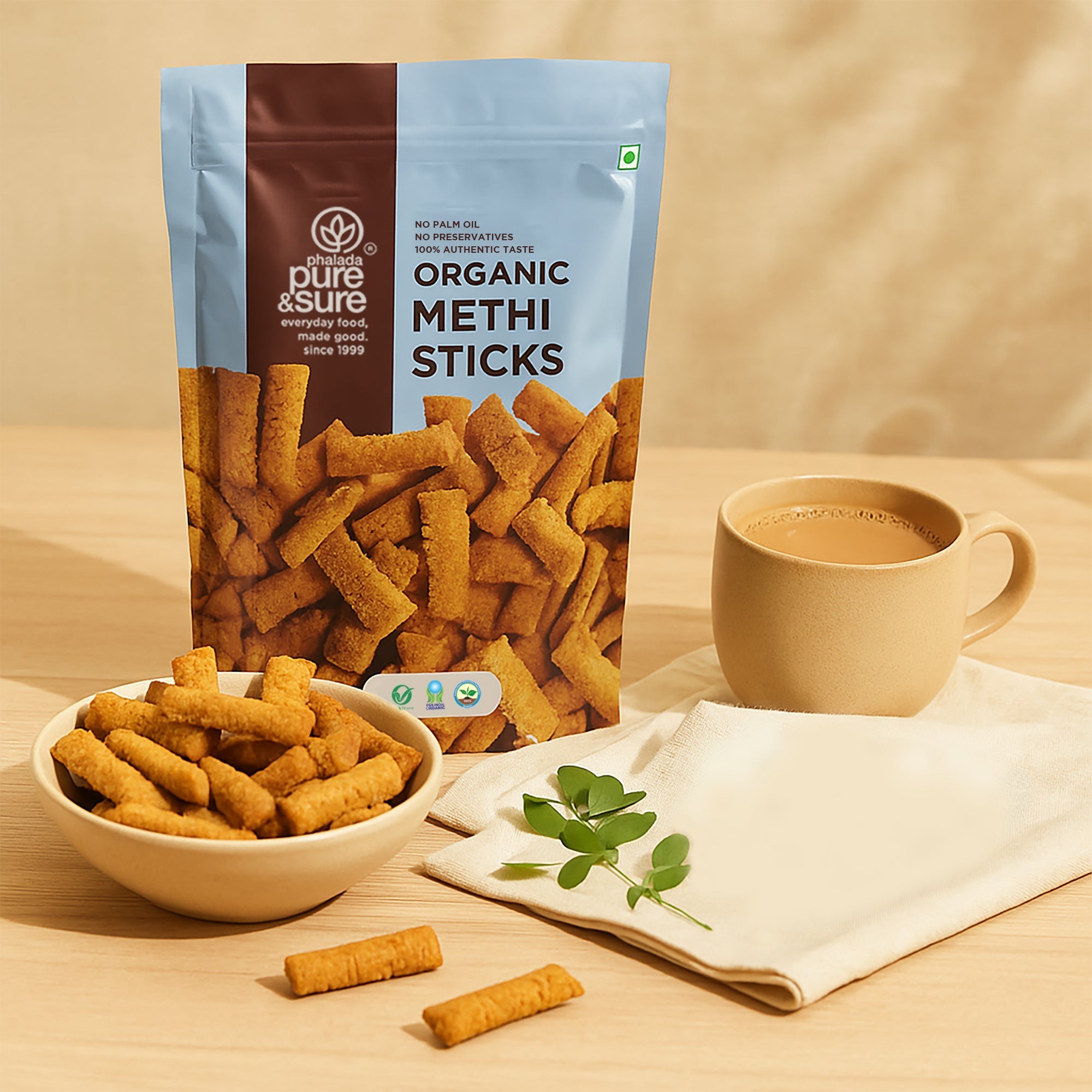 Pure & Sure Organic Methi Sticks - Distacart