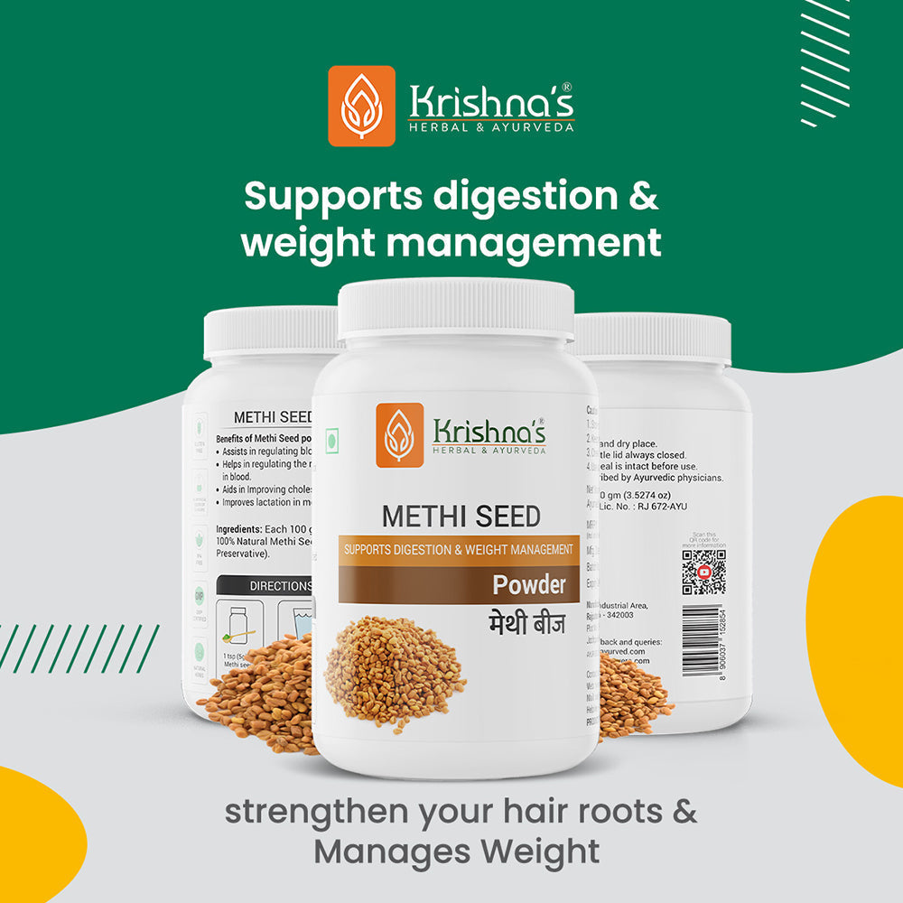 Krishna'S Herbal & Ayurveda Methi Seed Powder - Distacart