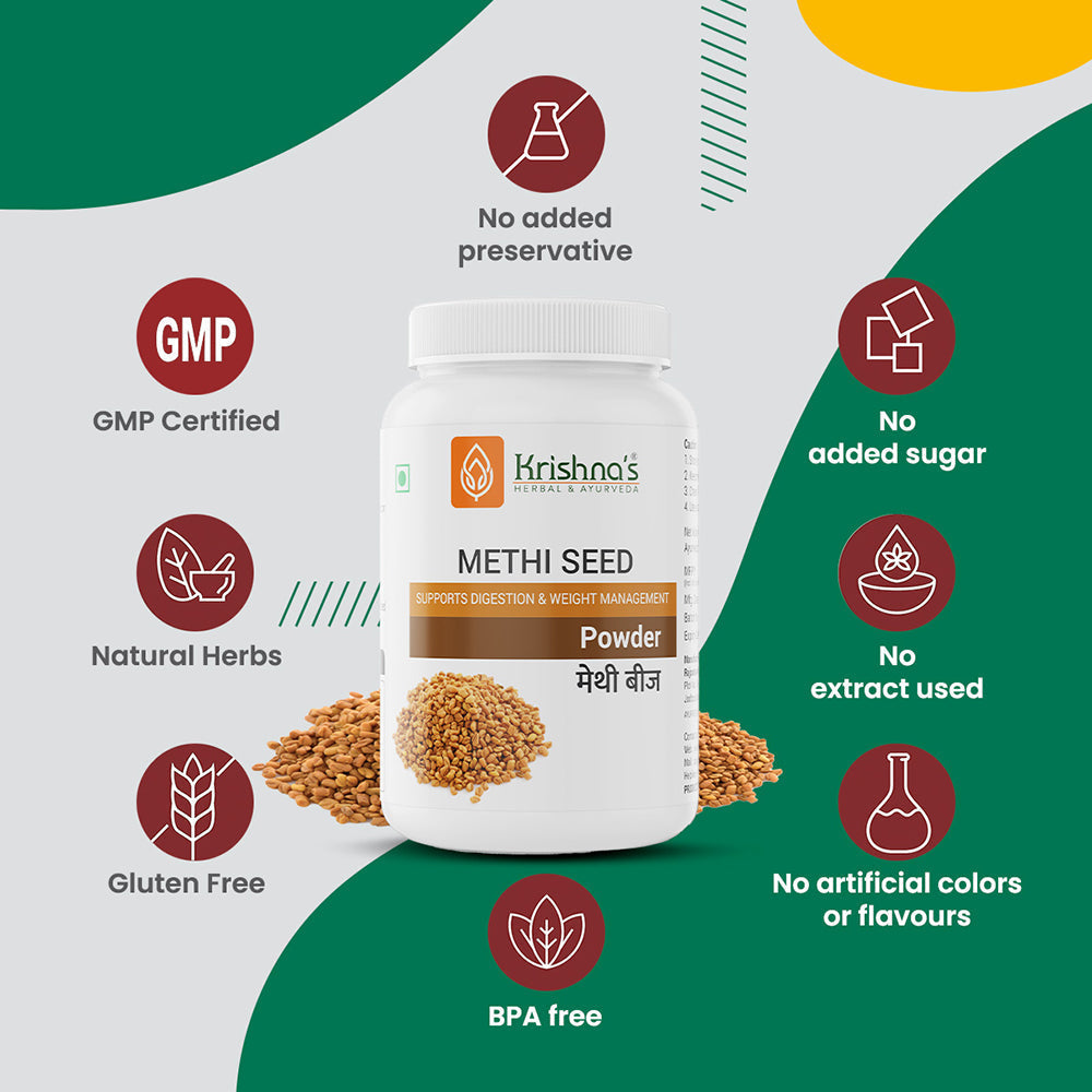 Krishna'S Herbal & Ayurveda Methi Seed Powder - Distacart