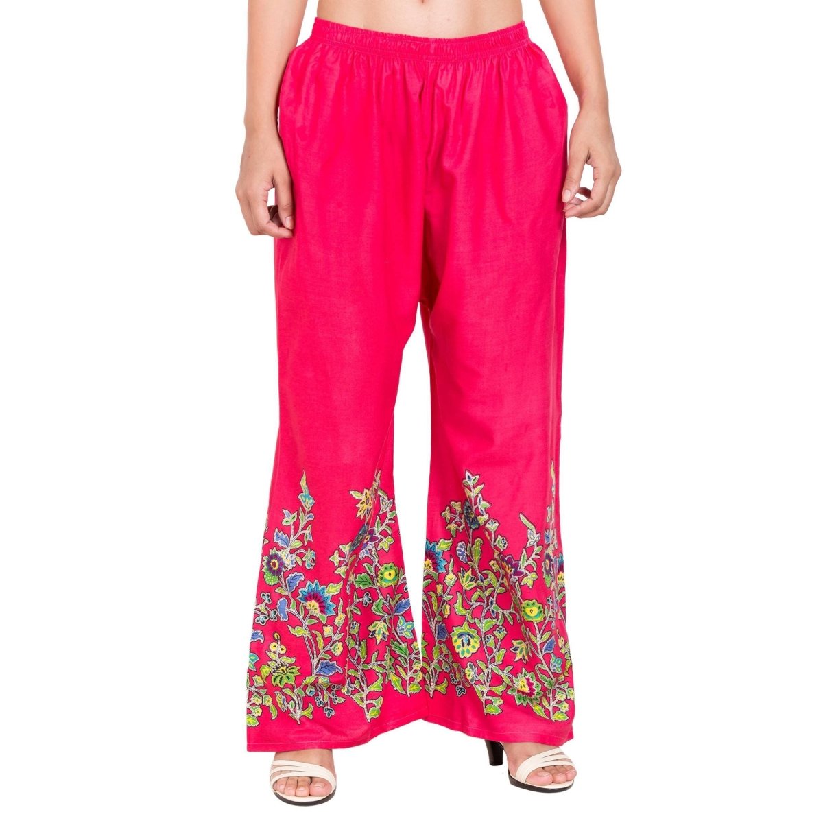 Asmaani Dark Pink Color Digital Print Sarara