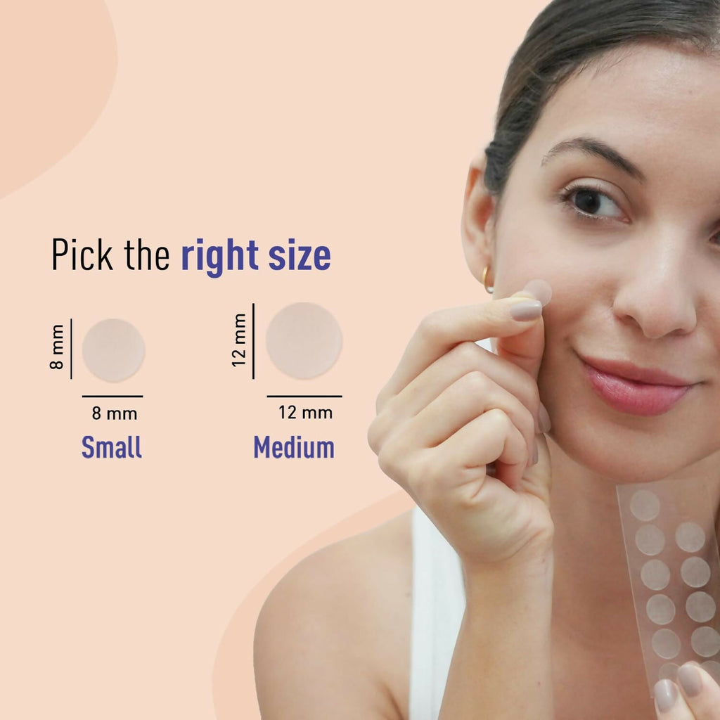 Sirona Anti Acne Pimple Patches For Face with 0.5% Salicylic Acid Invisible Facial Stickers Cover