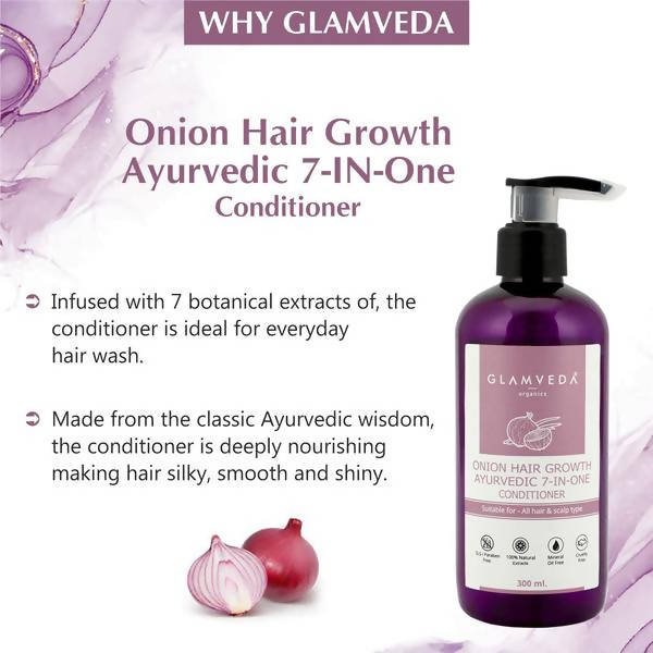 Glamveda Onion 7 In One Ayurvedic Hair Growth Conditioner
