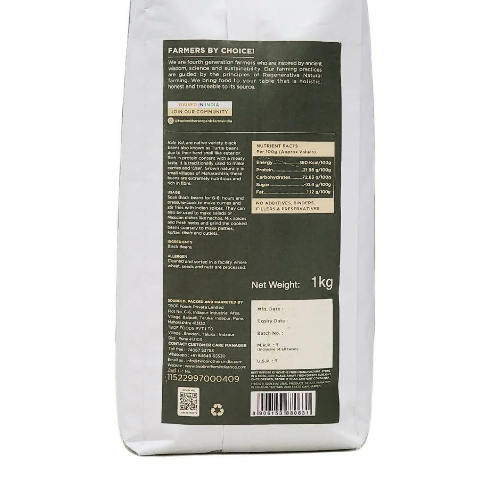 Two Brothers Organic Farms Black Beans - Distacart
