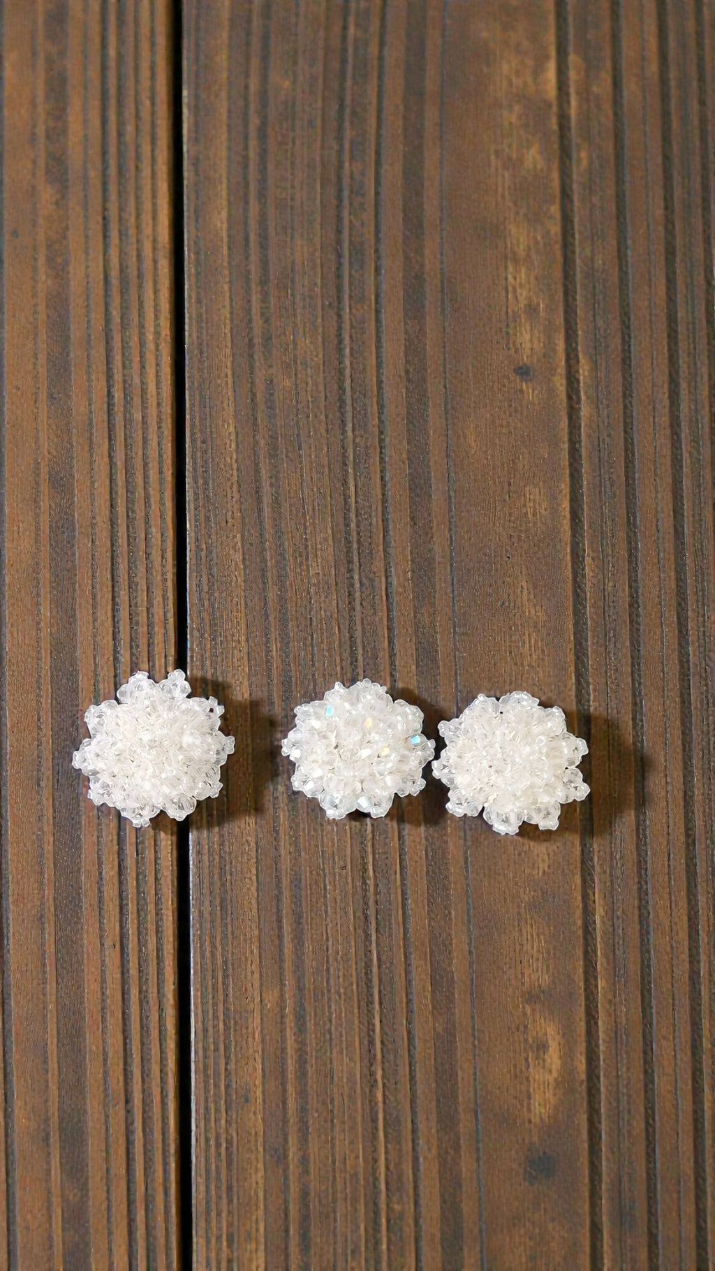 Inhanns Rangmani Crystal Duo – Adjustable Ring + Statement Earrings Set - White - Distacart