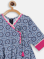 Ahalyaa Multi Crepe Printed Kids Kurta Sharara Set With Dupatta For Girls