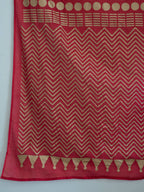 Suta Red Polka Dots Cotton Blend Saree - Distacart