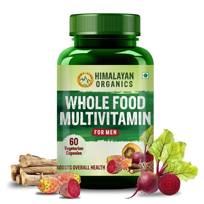 Himalayan Whole Food Multivitamin For Men Boosts Overall Health: 60 Vegetarian Capsules