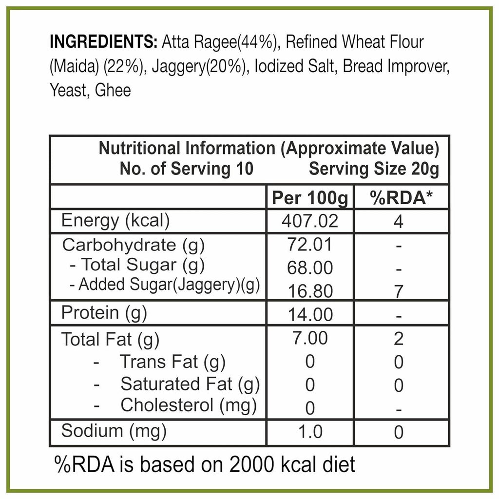 Dhampur Green Gur Ragi Rusk - Distacart