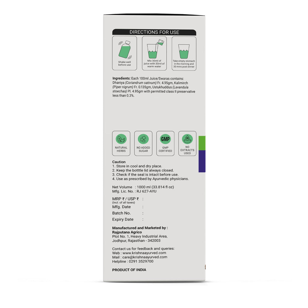 Krishna'S Herbal & Ayurveda Migrofix Juice