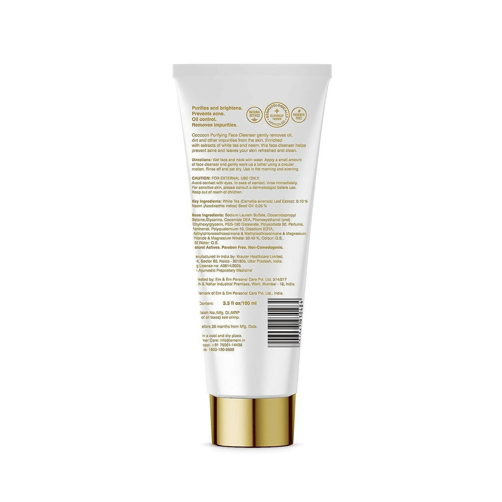 Coccoon Purifying Face Cleanser With White Tea & Neem