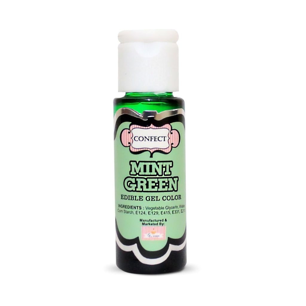 confect mint green gel color br b 20 gms b