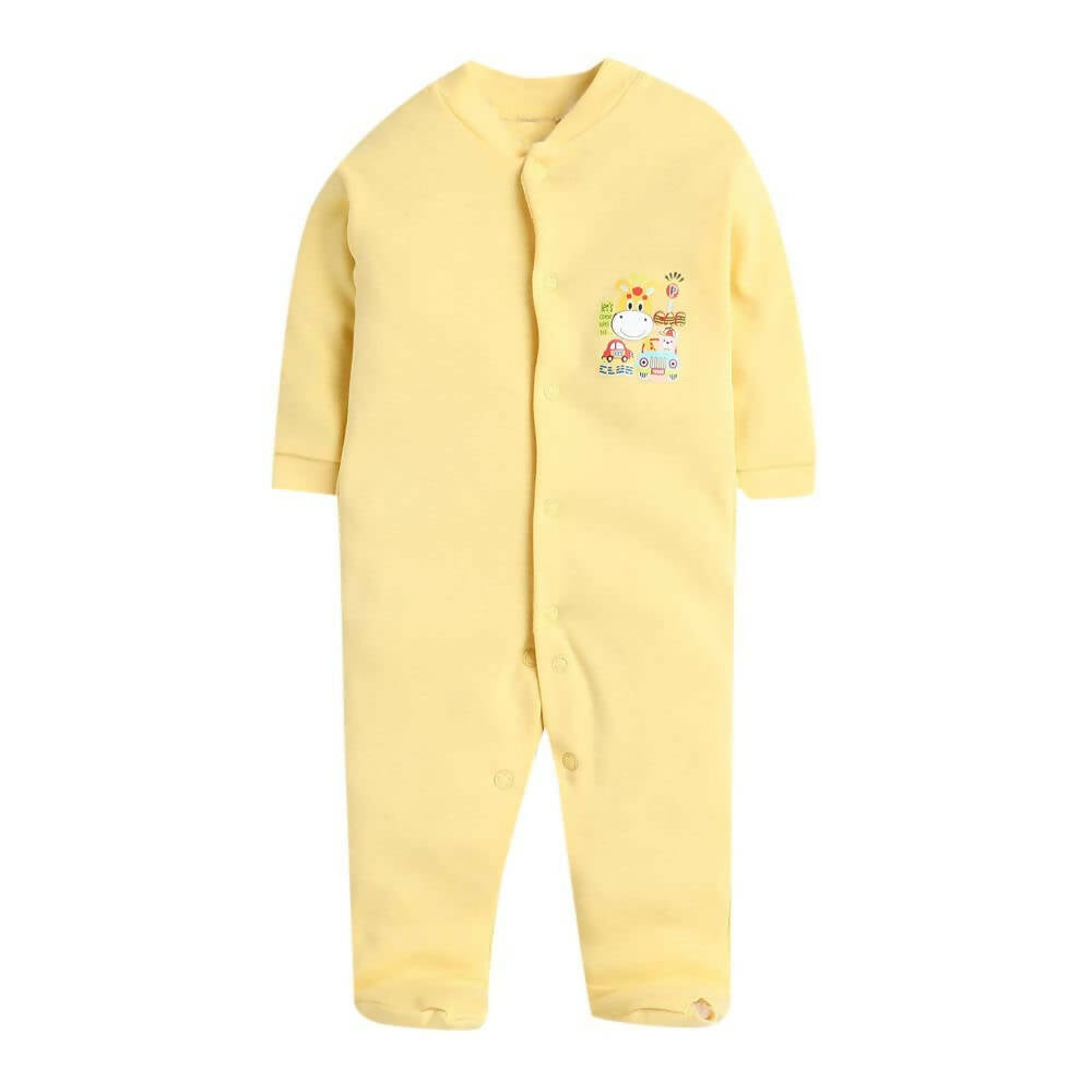 Daddy - G Rompers/Sleepsuits/Jumpsuit /Night Suits for New Born Babies - Yellow