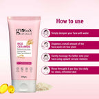 Globus Naturals Rice Ceramide Face Wash For Hydrated Glow, Enriched with Green Tea & Vitamin E