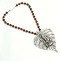 Mominos Fashion Johar Kamal Oxidised Silver-Plated Brass Finish Ganesha Long Necklace For Women - Distacart