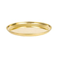 Spillbox Gold-Toned Brass Plain Thali Pooja Essential