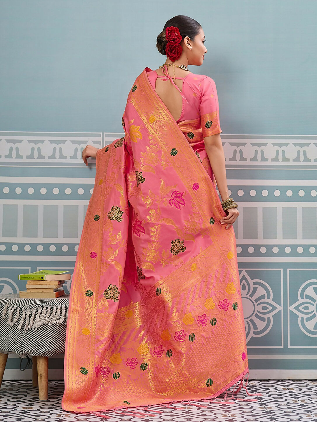 Shree Shyam Fashion Gajari Silk Saree - Distacart