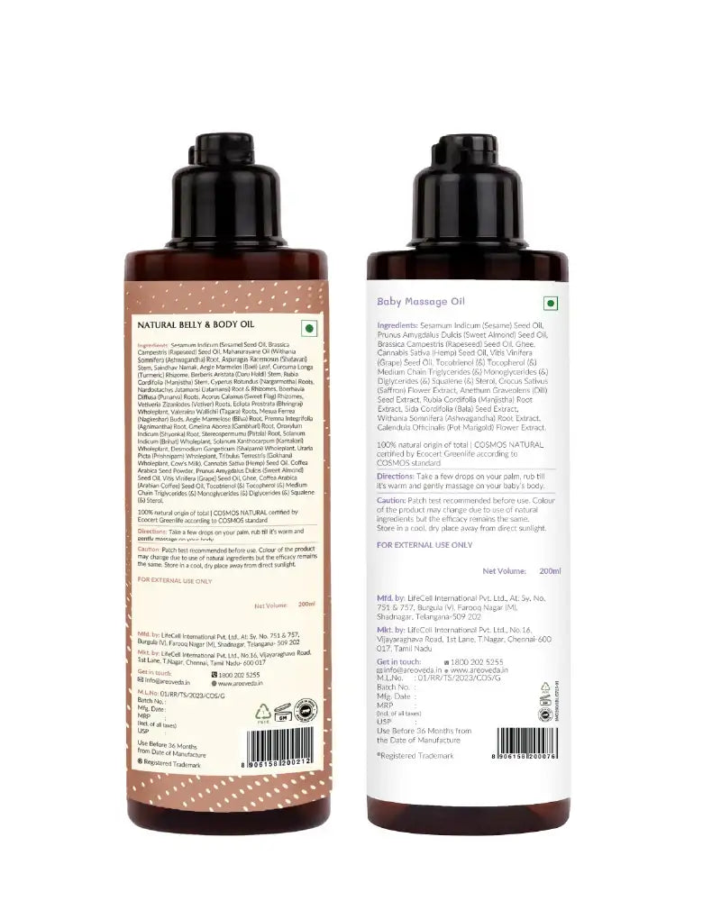 AreoVeda Mom & Baby Oil Combo