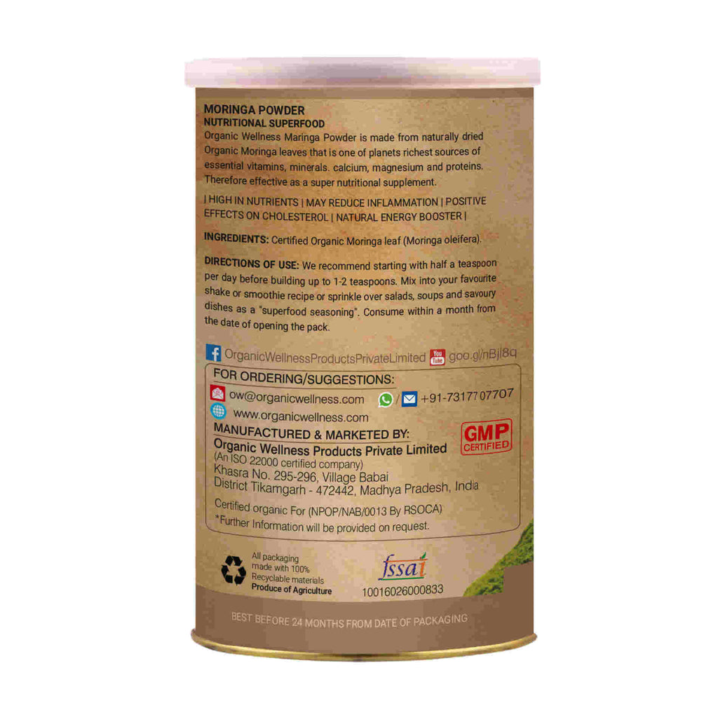Organic Wellness Ow'zeal Moringa Powder - Distacart