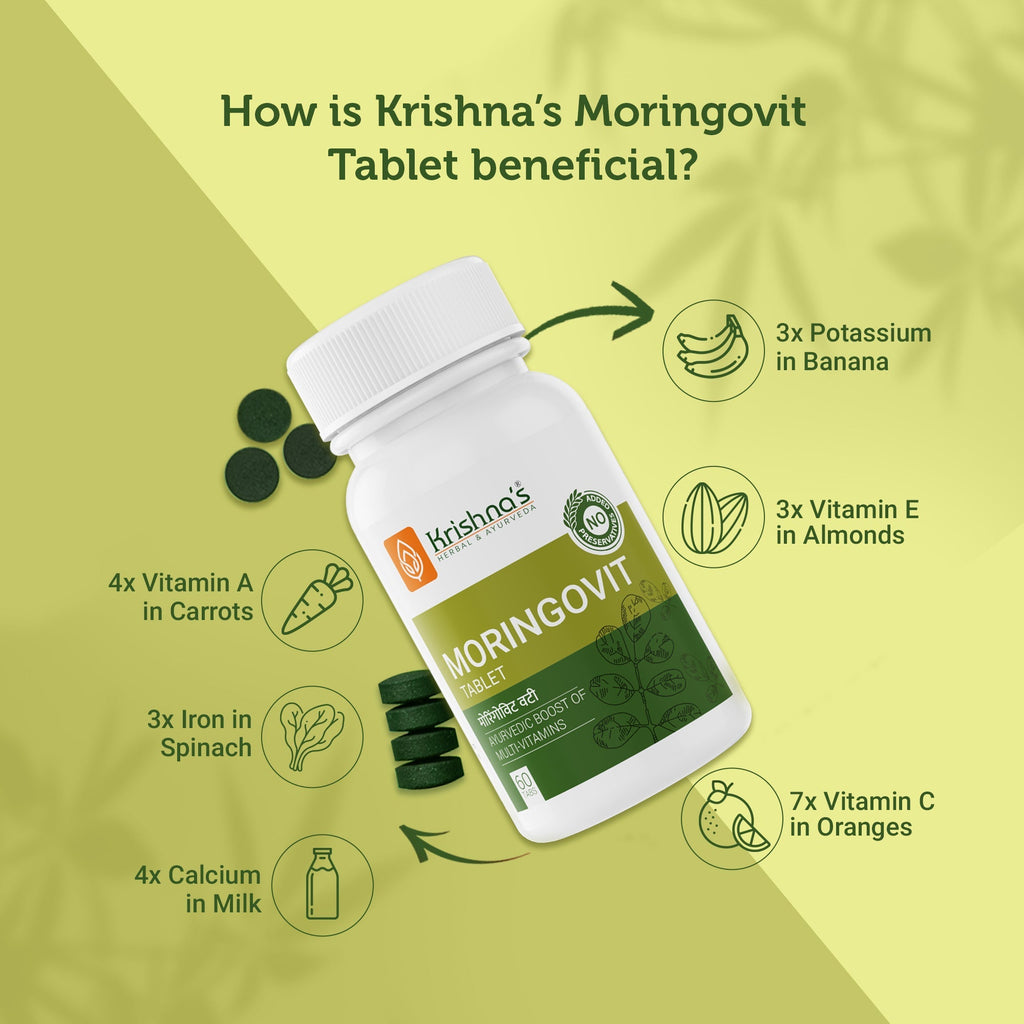 Krishna'S Herbal & Ayurveda Moringovit Tablets - Distacart