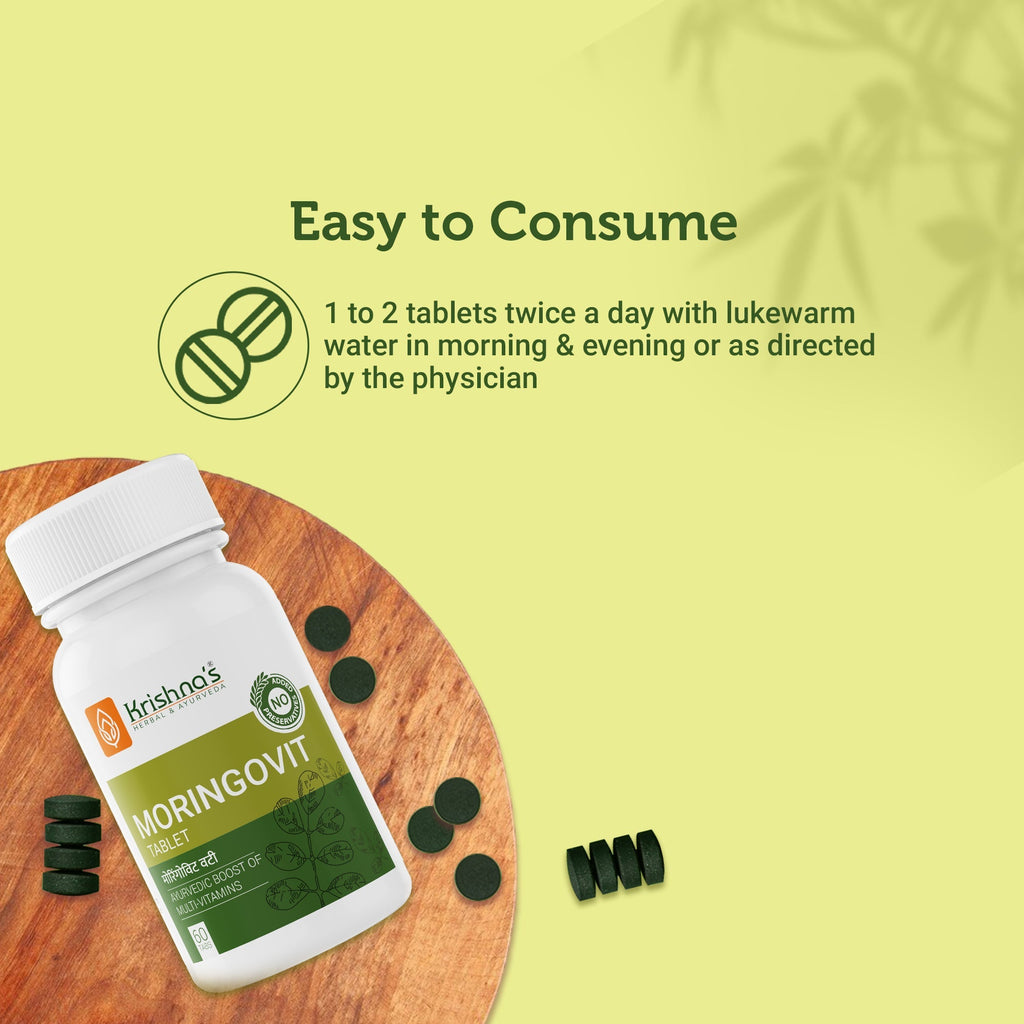 Krishna'S Herbal & Ayurveda Moringovit Tablets - Distacart