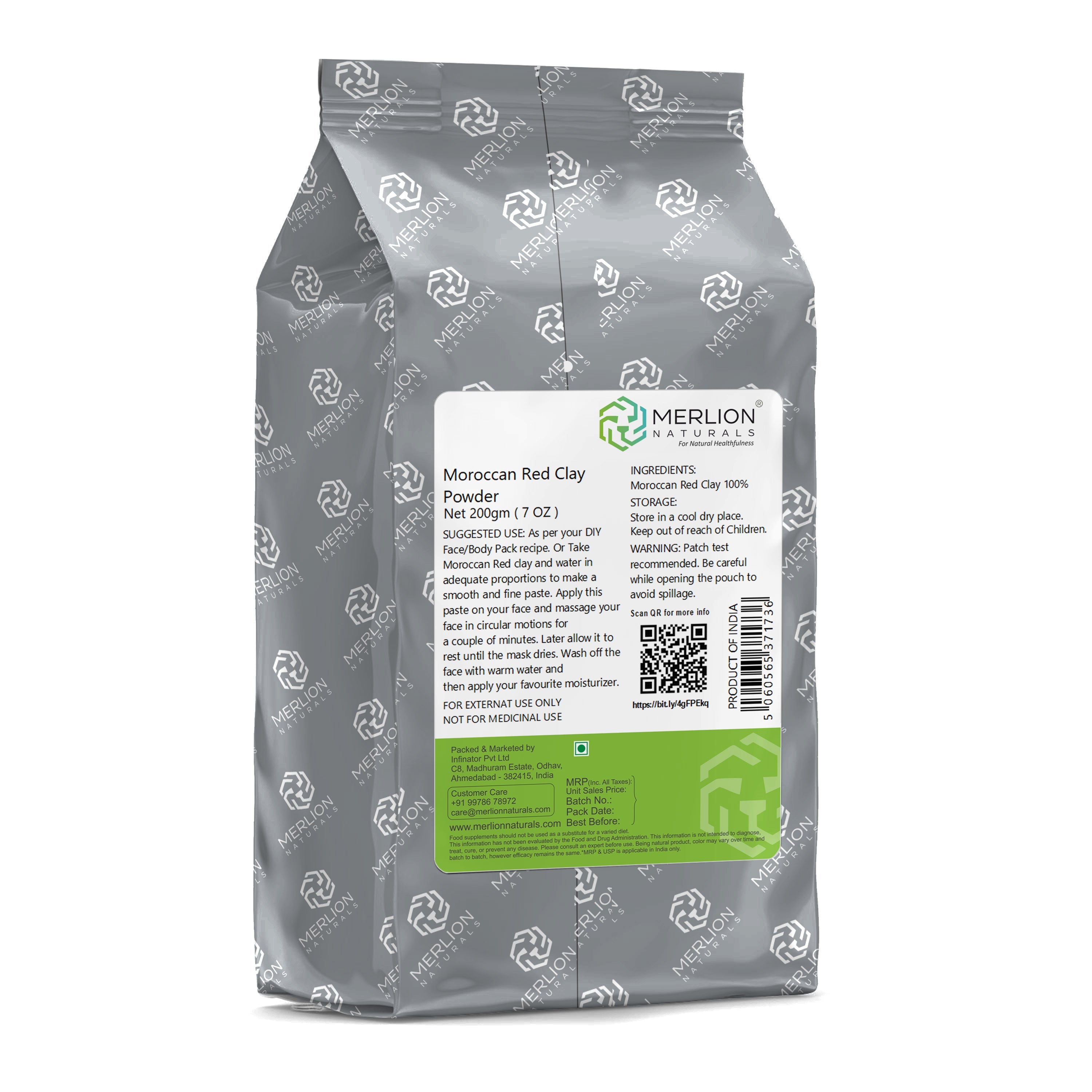 Merlion Naturals Moroccan Red Clay Powder