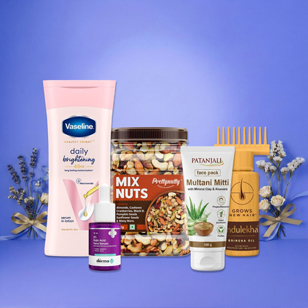 Maa, You Deserve a Break – The Pamper Hamper | Skincare, Hair Care & Indulgence Gift Set - kit