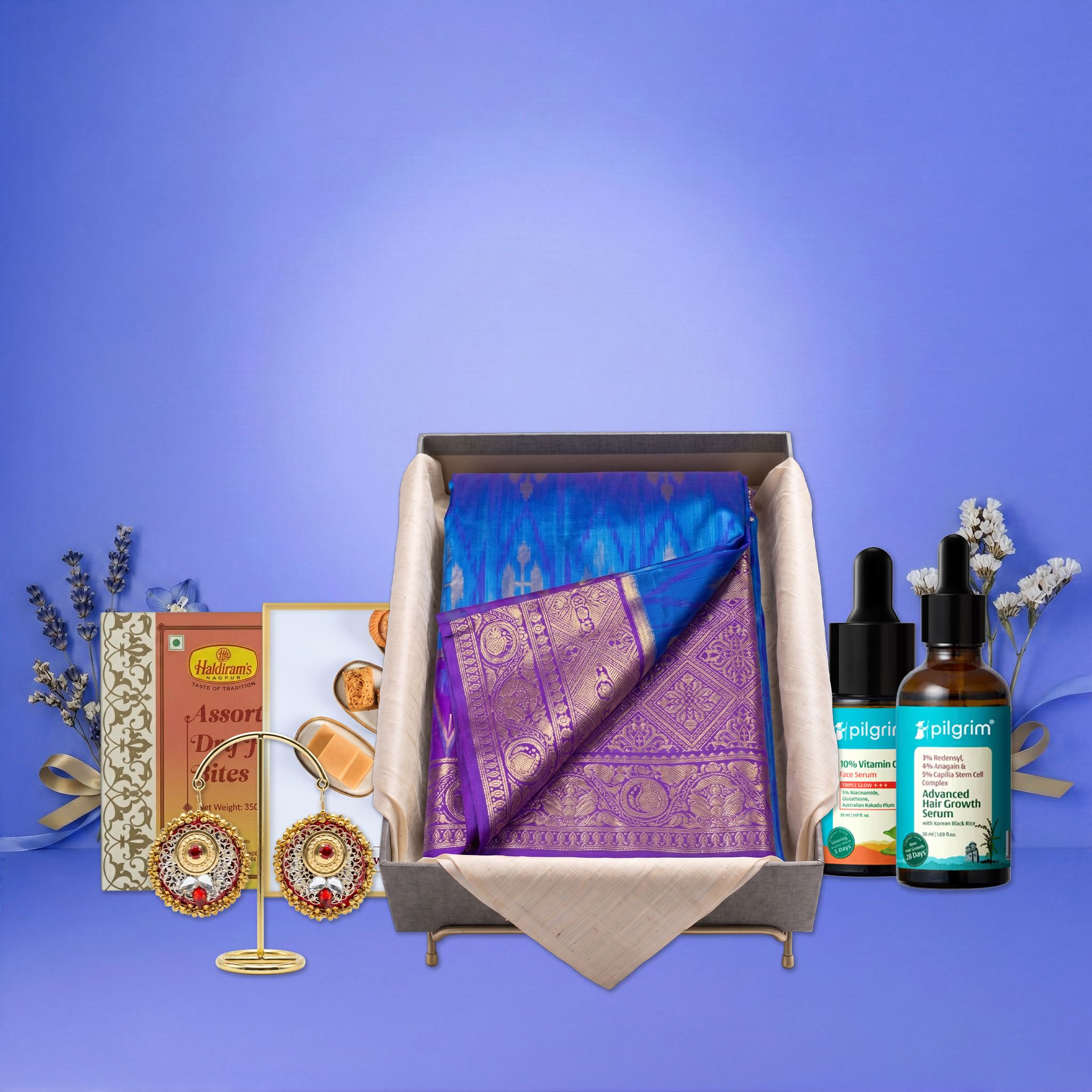 The Everything Box – The Ultimate Maa Hamper | Sweets, Beauty, Fashion, Wellness & Pooja Essentials - Distacart