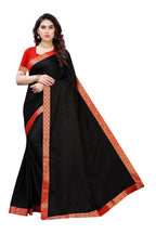 Vamika Black Dola Silk Border Saree (Kirti Black)
