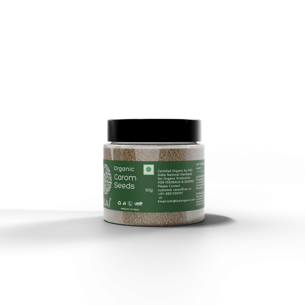 3 - Organic Carom Seeds - 50g