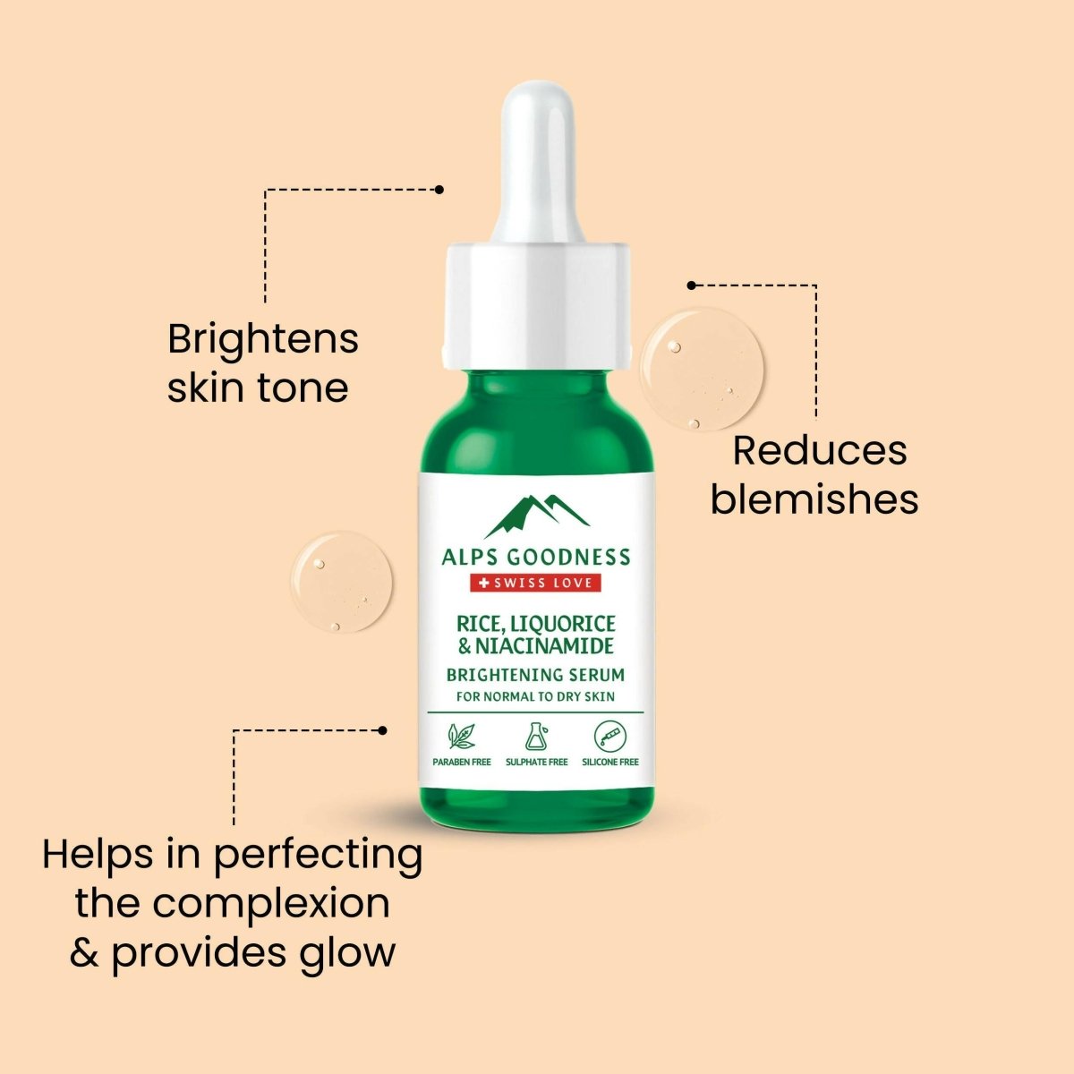 Alps Goodness Rice Liquorice & Niacinamide Brightening Serum