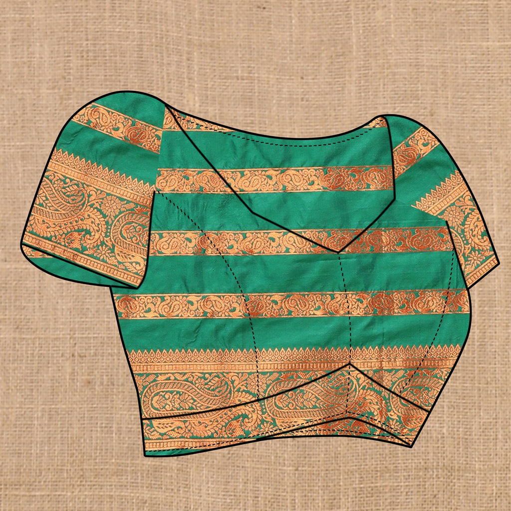 Vedant Vastram Green Color Banarasi Silk Saree - Green
