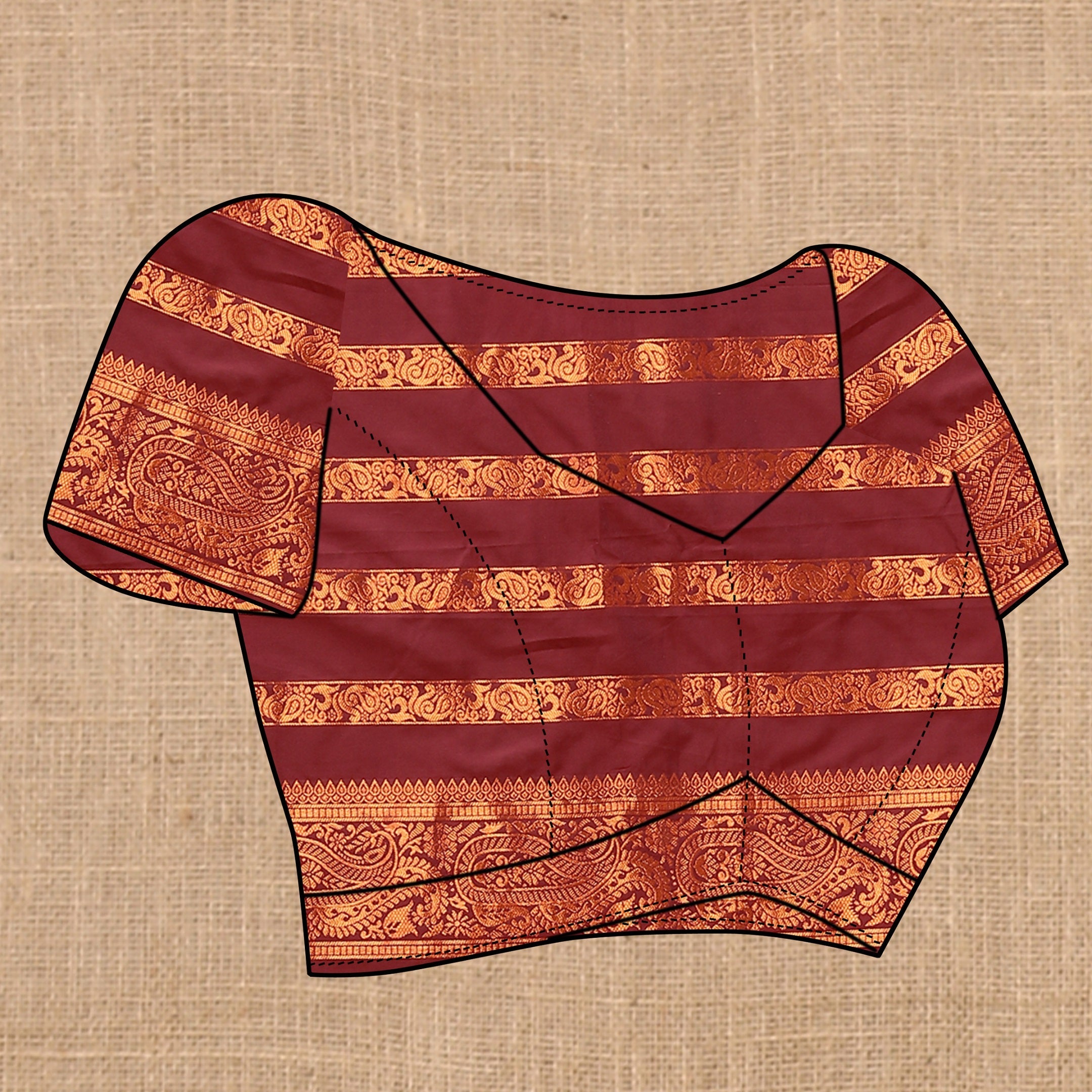 Vedant Vastram Maroon Color Banarasi Silk Saree - Maroon