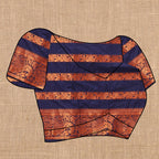 Vedant Vastram Navy Blue Color Banarasi Silk Saree - Navy Blue