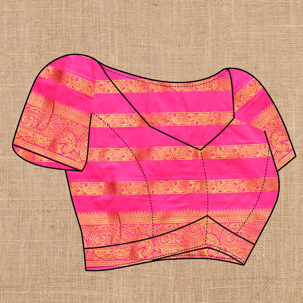 Vedant Vastram Pink Color Banarasi Silk Saree - Pink