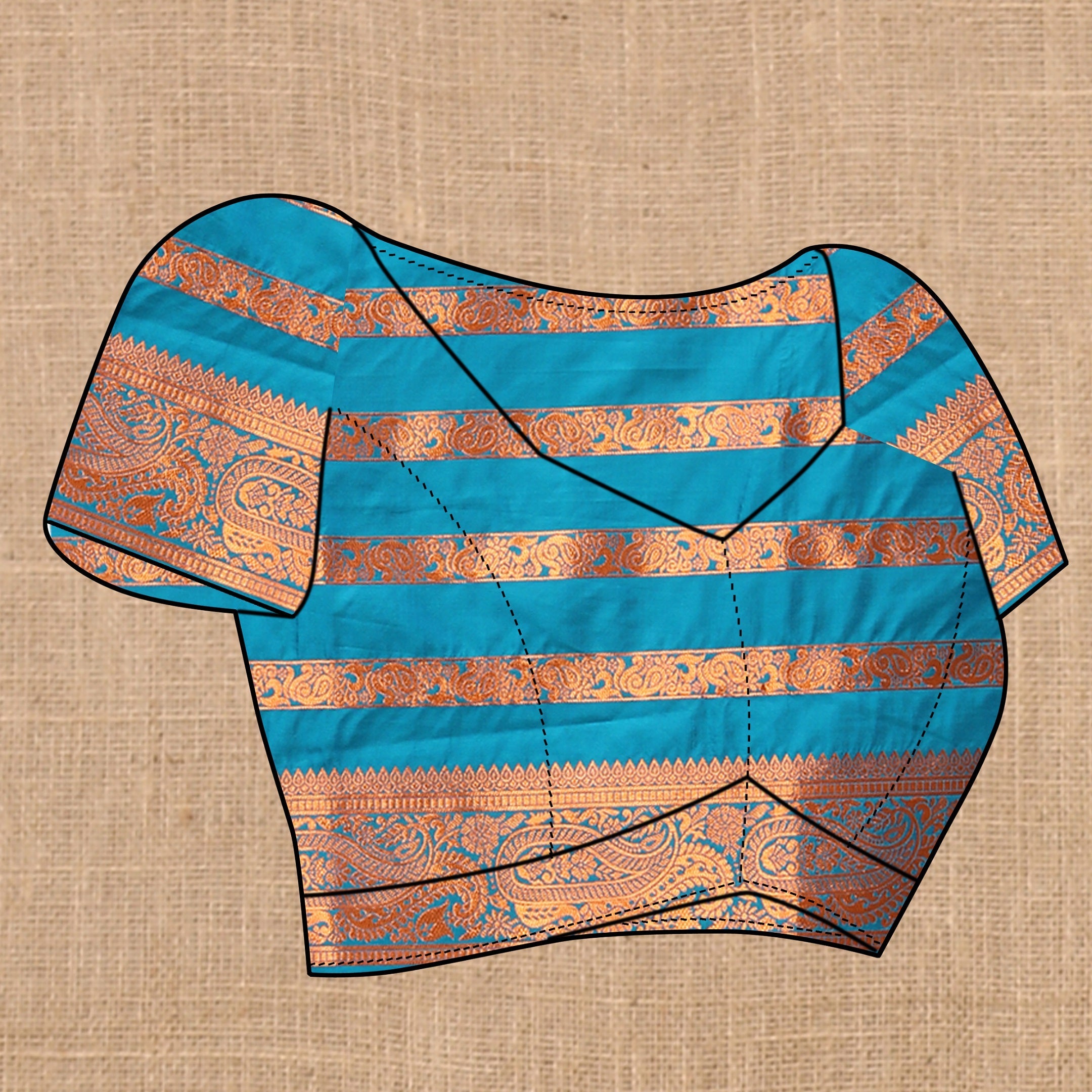 Vedant Vastram Rama Color Banarasi Silk Saree - Rama