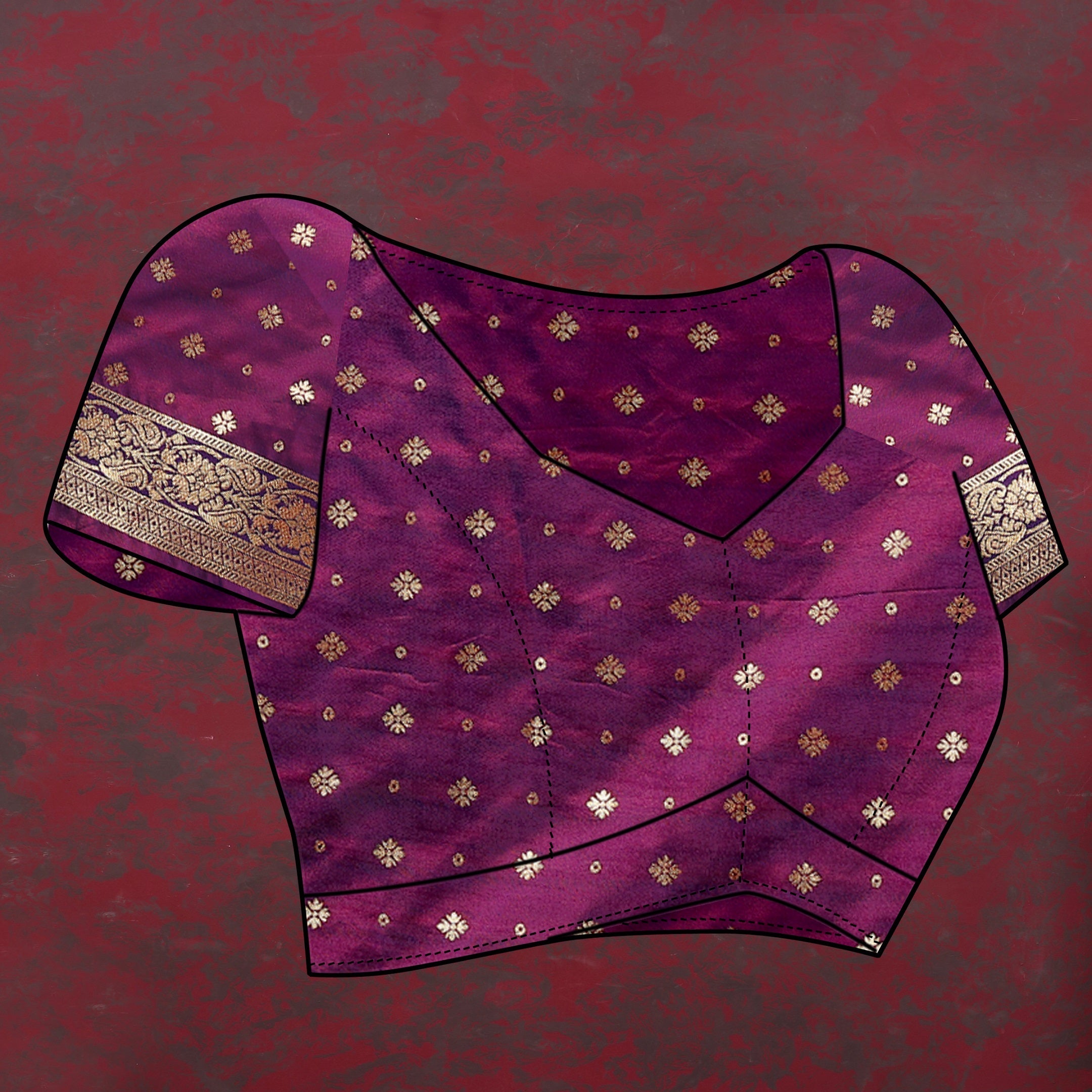 Vedant Vastram Pink Color Kanjeevaram Patola Silk Saree - Pink