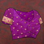 Vedant Vastram Purple Color Paithani Silk Saree - Purple