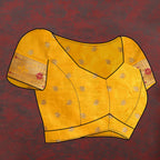 Vedant Vastram Mustard Color Paithani Silk Saree - Mustard