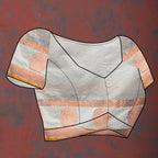 Vedant Vastram Grey Color Kanjeevaram Cotton Silk Saree - Grey