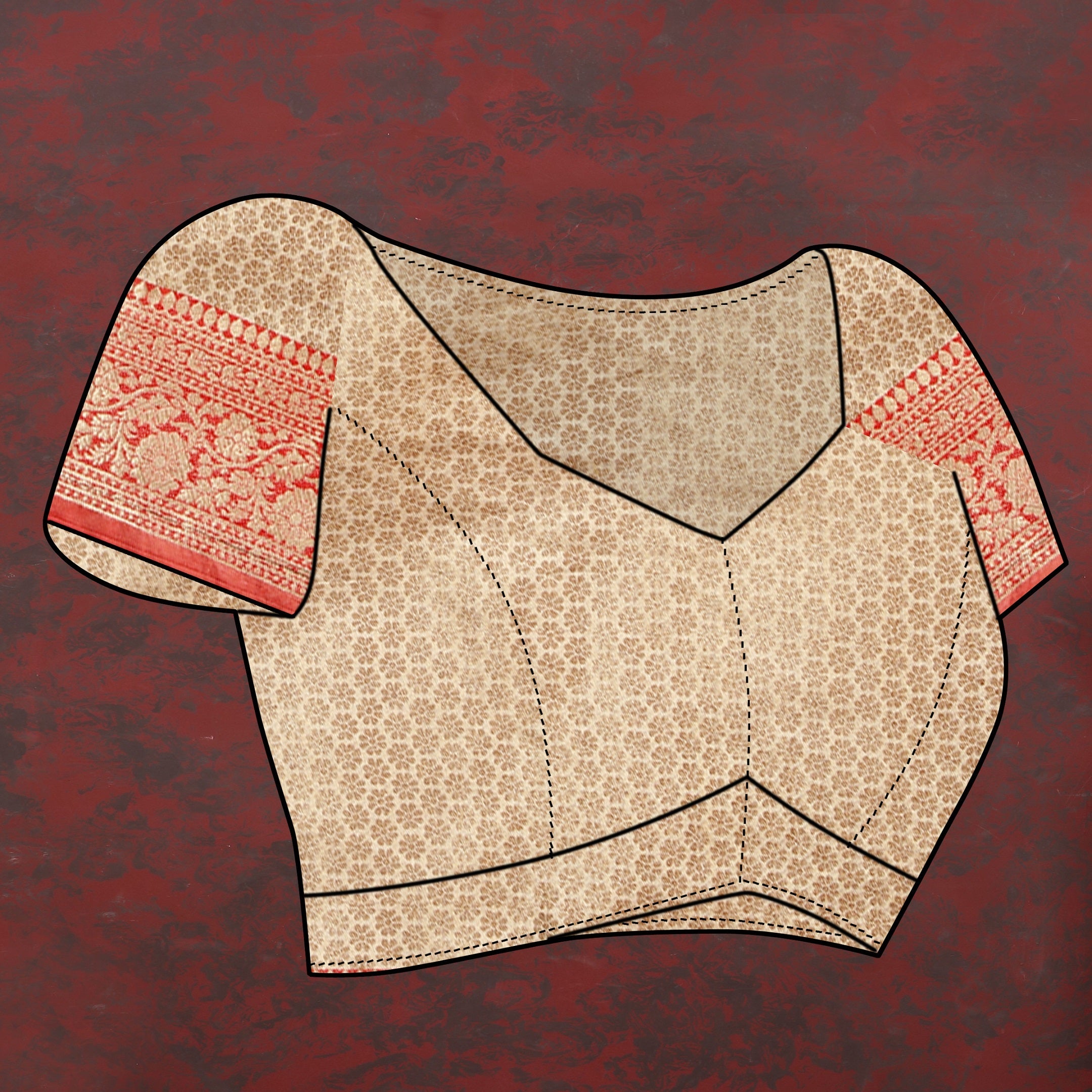 Vedant Vastram Beige Color Banarasi Silk Saree - Beige