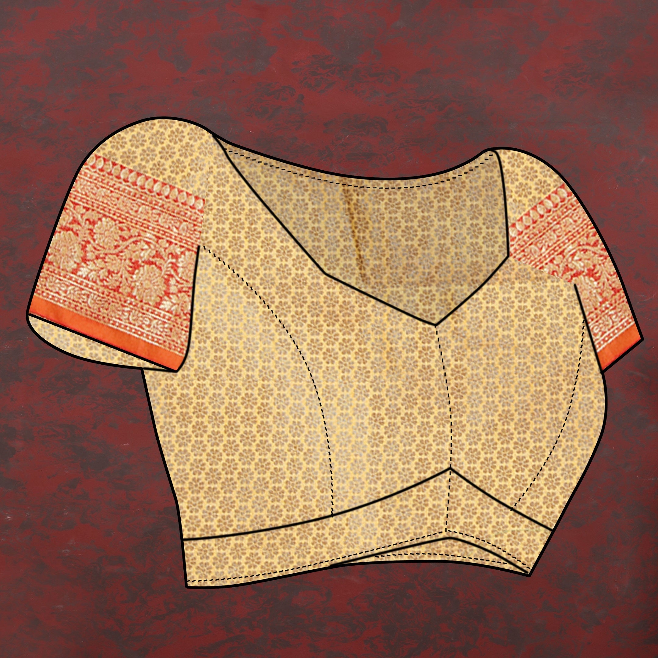 Vedant Vastram Mustard Color Banarasi Silk Saree - Mustard