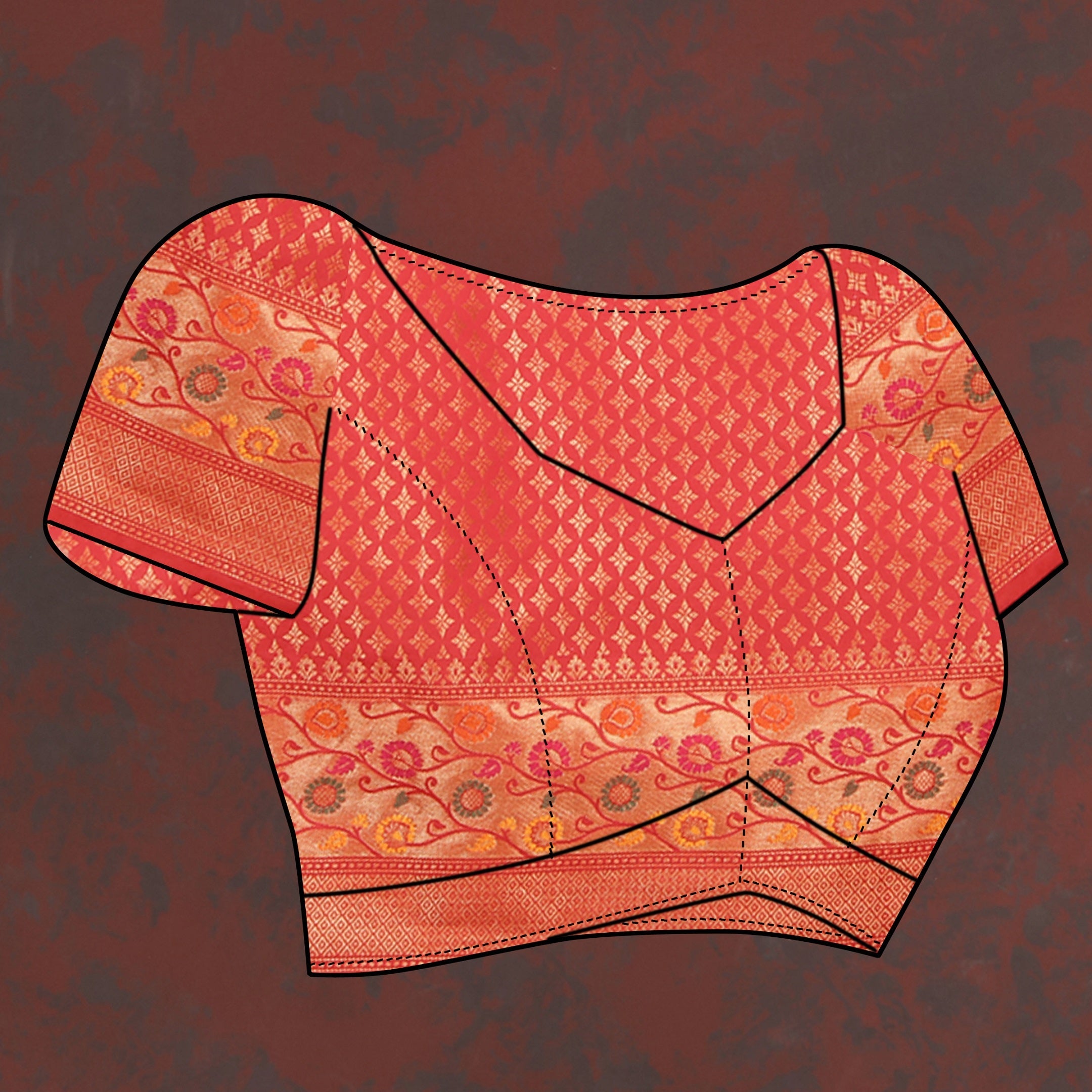 Vedant Vastram Mustard Color Kanjeevaram Organza Silk Saree - Mustard