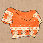 Vedant Vastram Orange Color Paithani Silk Saree - Orange - Distacart