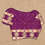 Vedant Vastram Purple Color Paithani Silk Saree - Purple - Distacart