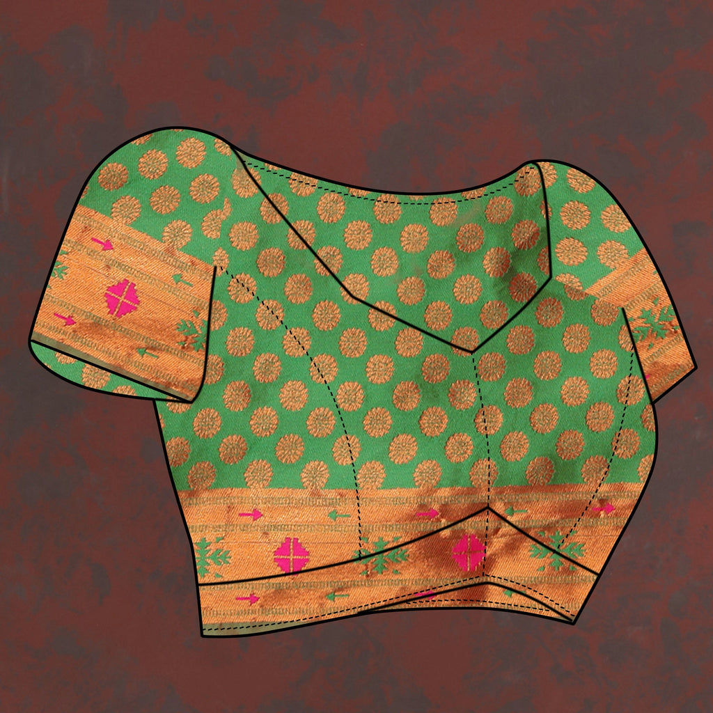 Vedant Vastram Pink Color Paithani Silk Saree - Pink
