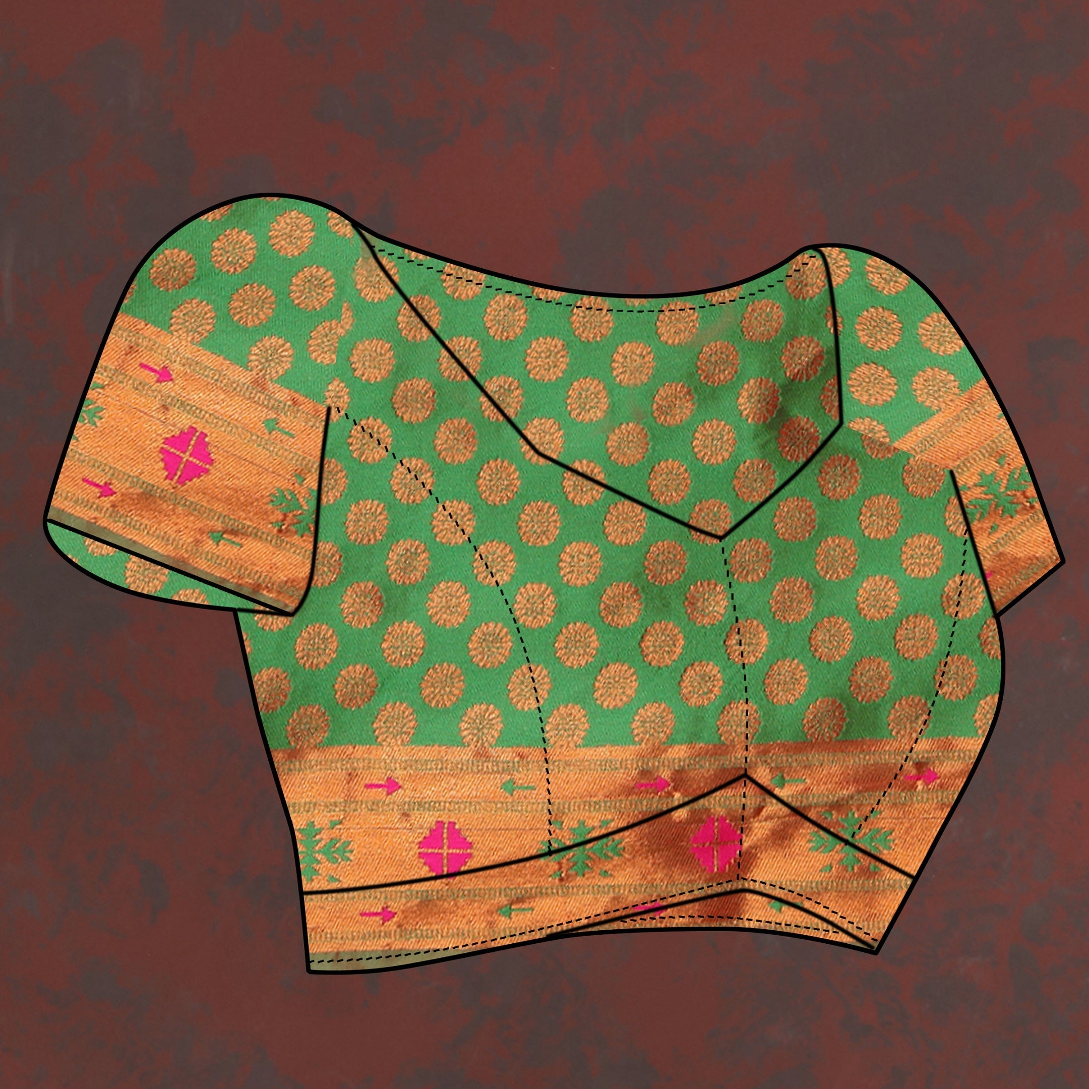 Vedant Vastram Pink Color Paithani Silk Saree - Pink