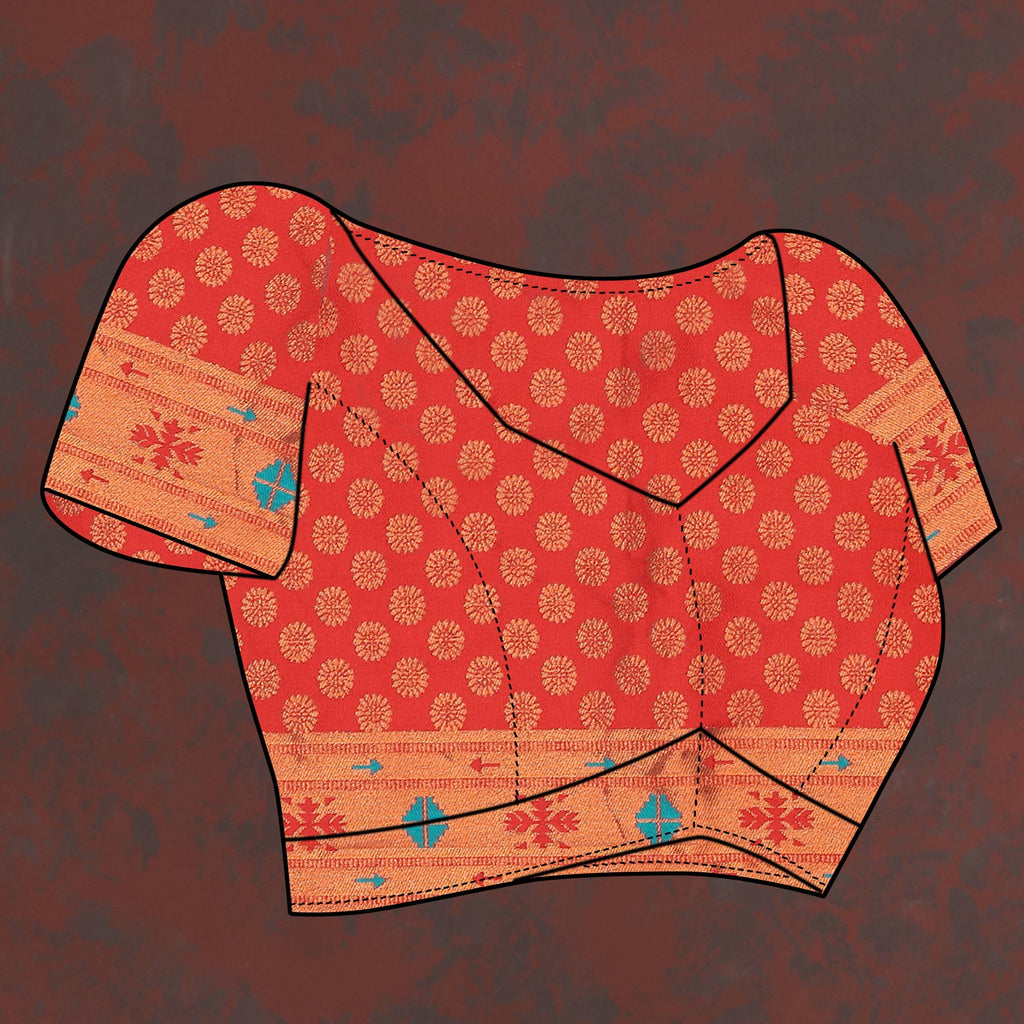 Vedant Vastram Rama Color Paithani Silk Saree - Rama