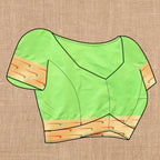 Vedant Vastram Parrot Color Paithani Silk Saree - Parrot - Distacart