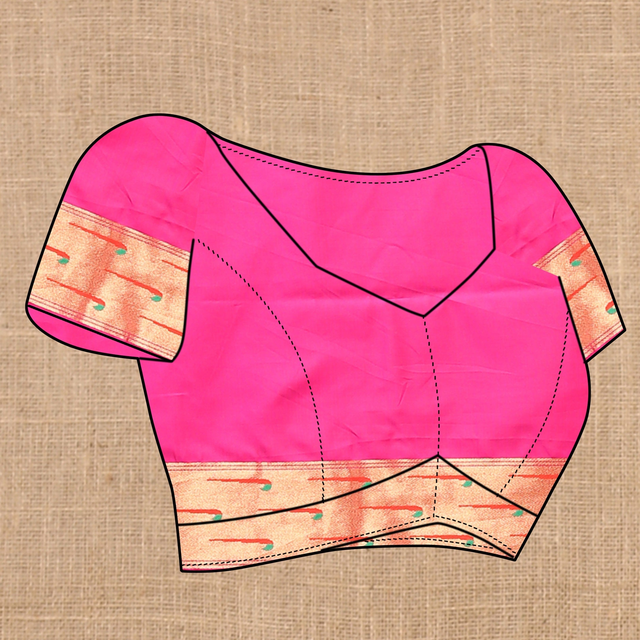 Vedant Vastram Pink Color Paithani Silk Saree - Pink - Distacart