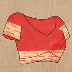 Vedant Vastram Red Color Paithani Silk Saree - Red - Distacart